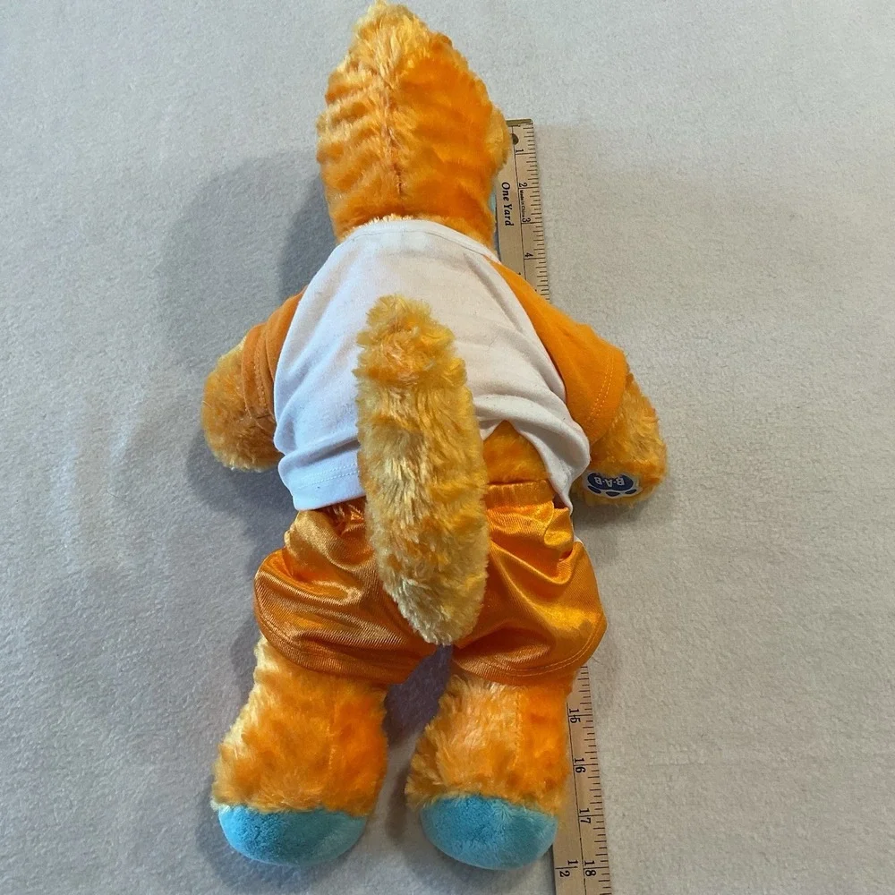Build A Bear Workshop Dinosaur Orange Blue Stuffed Plush Shirt Shorts Outfit